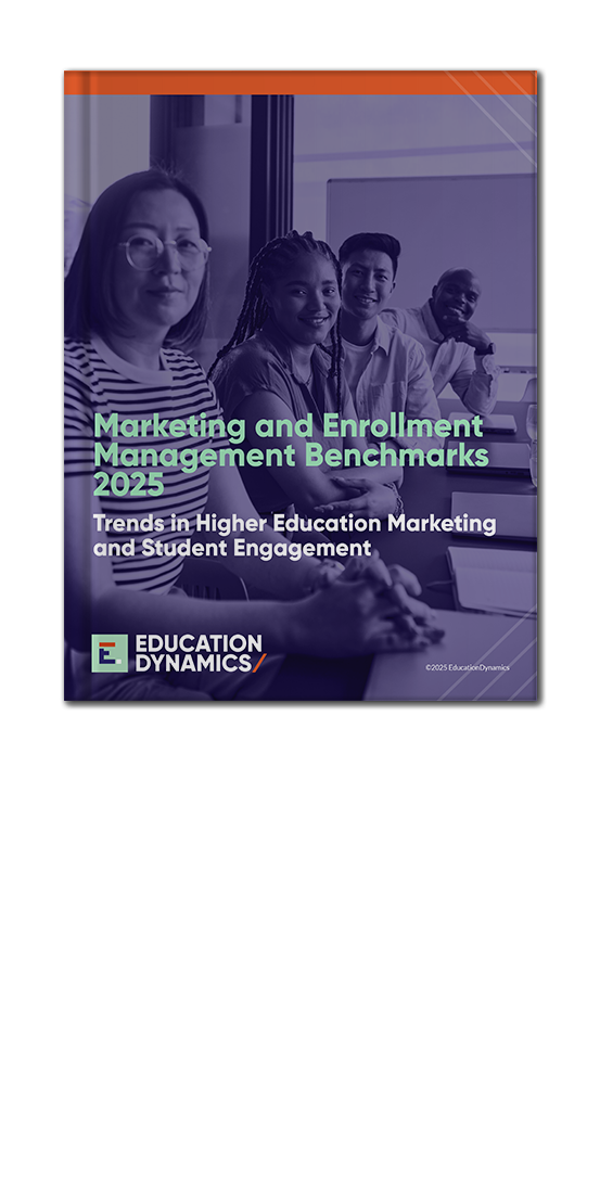 Marketing and Enrollment Management Benchmarks Report Cover Image